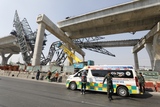 Two dead in Thailand after another crane collapses, crushing cars