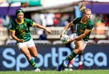 RADIANT ROOS: Skipper Nadine Roos powers SA’s Sevens surge