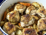 WHAT’S COOKING: Baked chicken thighs and vegetables with flavours of anise
